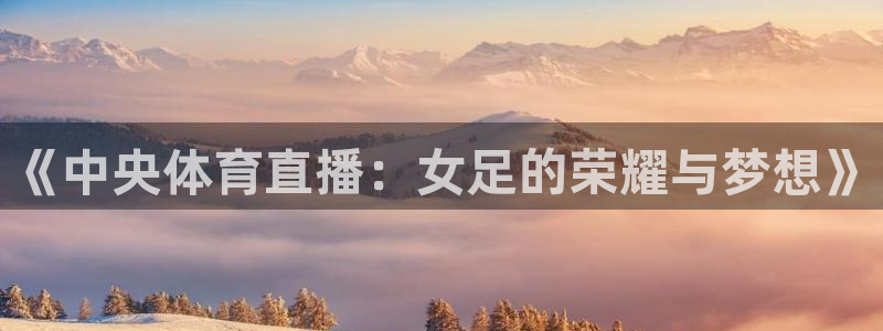 河豚nba体育直播：《中央体育直播：女足的荣耀与梦想》